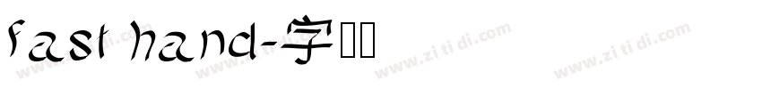 fast hand字体转换